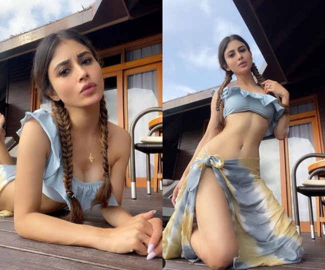 मौनी रॉय की तस्वीरों ने एक बार फिर हाई किया इंटरनेट पर पारा, शेयर करते ही हुईं वायरल  